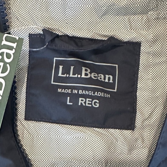 LL Bean Women's Meridan Rain Coat, Carbon Navy, Large, New - Picture 9 of 9